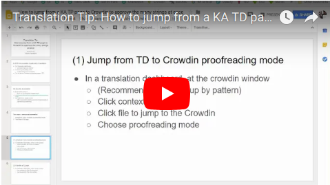 how to jump from TD to Crowdin