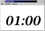 Now the timer shows 01:00